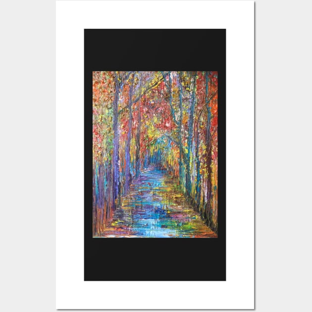 Rainy Woodland Path Wall Art by Merlinsmates